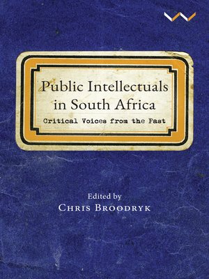 cover image of Public Intellectuals in South Africa